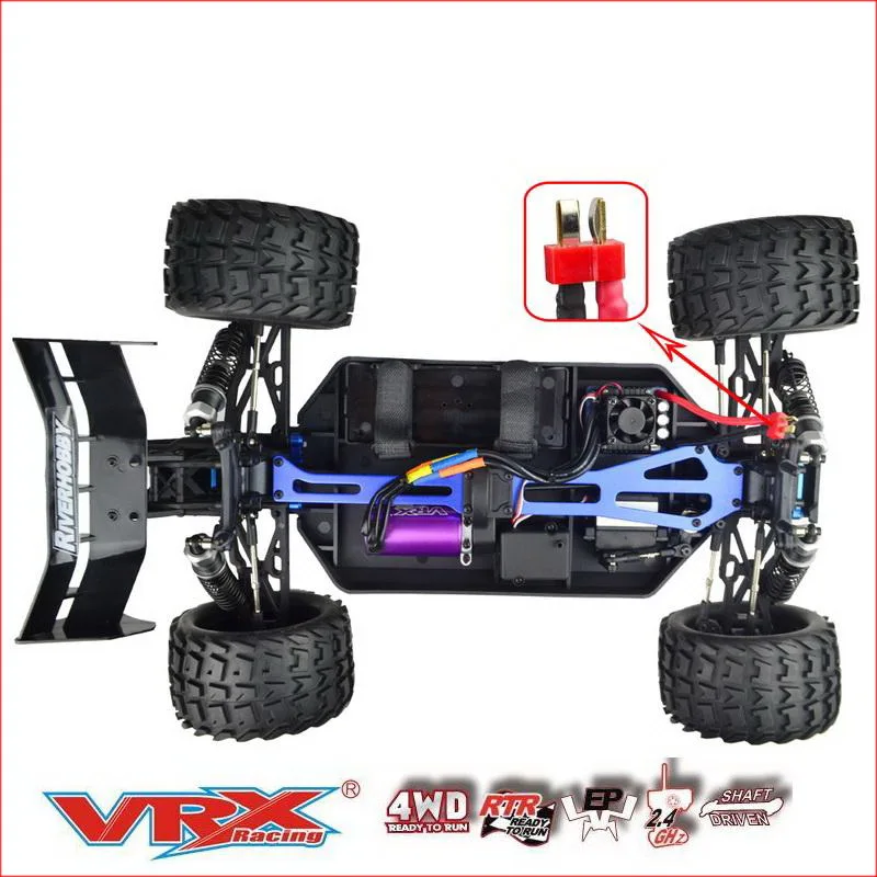 Электрический бесщеточный Радиоуправляемый грузовик VRX Racing RH818 Cobra 1/8 RTR w/60A ESC/3660
