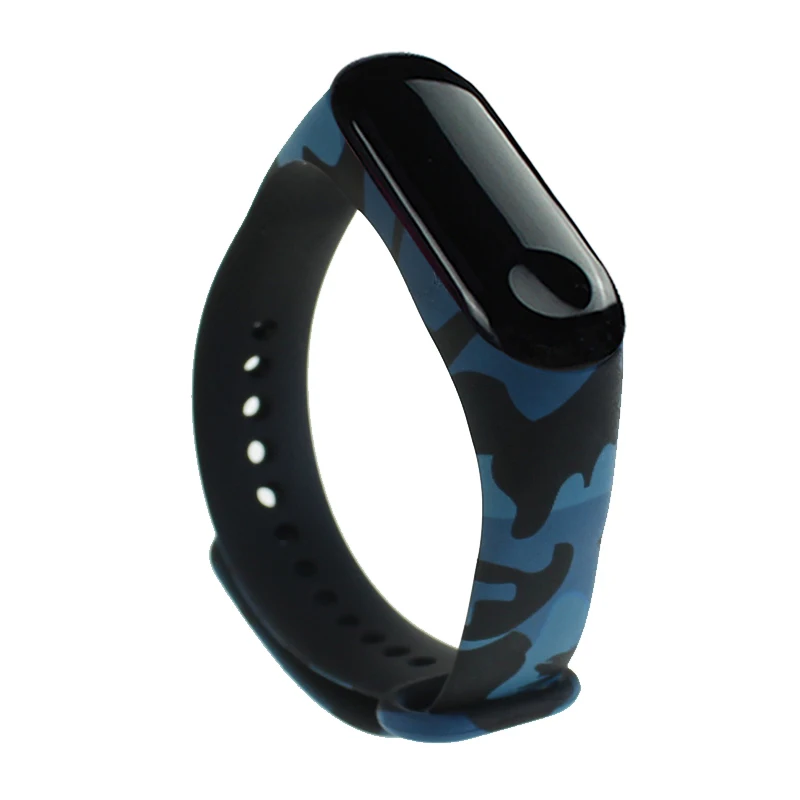 1pc Printing Silicone Bracelet Strap Wristband Wrist Band Replacement Strap For Xiaomi Mi Band 3 Watch Smart Watch Accessories