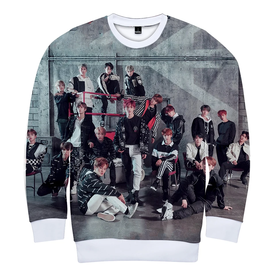 

3D NCT Long Sleeves Hoodies Men/Women Hip Hop Kpop Harajuku Autumn Winter Coats Sweatshirt 4XL Neo Culture Technology
