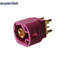 Superbat 10 шт. РЧ разъем Fakra Jack женский прямой 4 PCB крепление контактный контакт 335 в