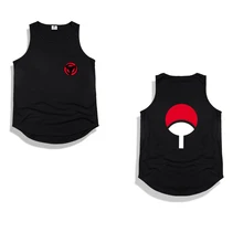 Профессиональный дропшиппинг хип хоп жилет аниме ниндзя Наруто безрукавка Топы кровяные глаза Косплей скейтборд изогнутый подол топы без рукавов