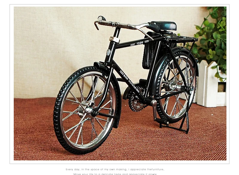 Творческий Винтаж гладить модель велосипеда украшения классический велосипед с газовая зажигалка Desktop ремесел офис подарки