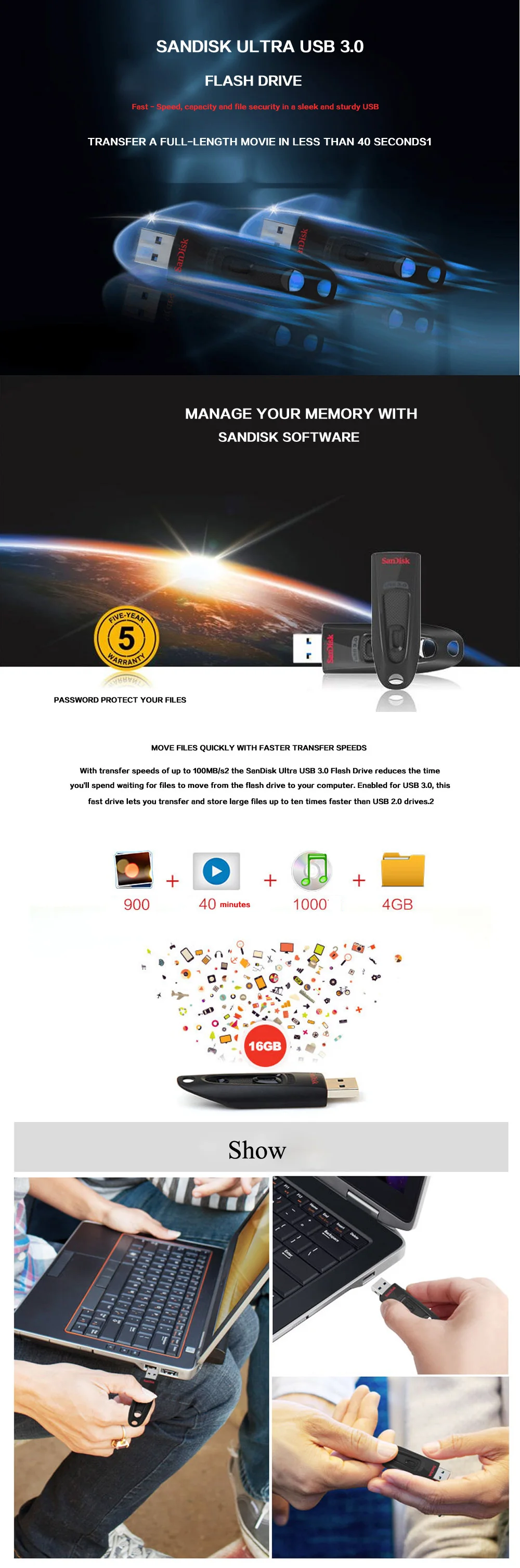 SanDisk usb флеш-накопитель 32 ГБ флеш-накопитель 16 Гб 64 Гб 128 ГБ 256 ГБ USB 3,0 usb флеш-накопитель memoria usb ULTRA