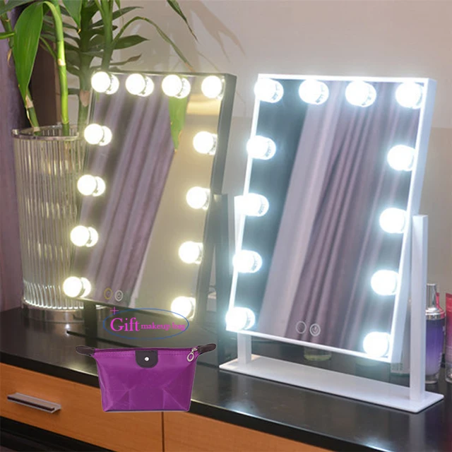 Hollywood Makeup Vanity Mirror with Light Tabletops Lighted Mirror ... Hollywood Makeup Vanity Mirror with Light Tabletops Lighted Mirror ...