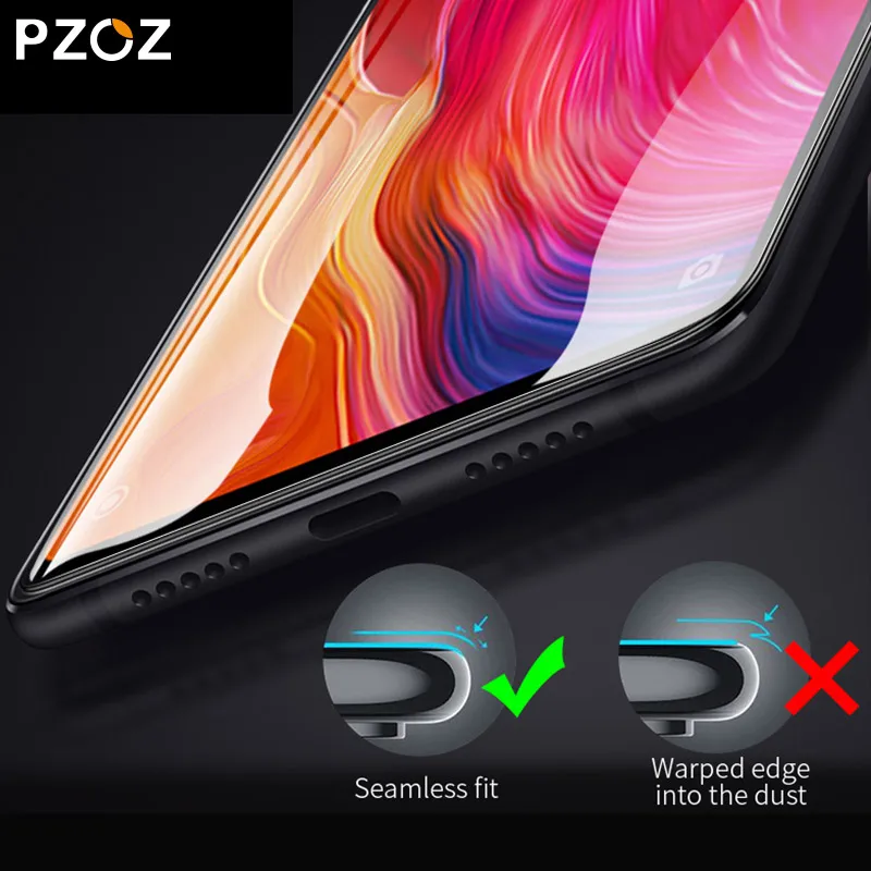 PZOZ Xiaomi Pocophone F1 стеклянная Защитная пленка для экрана мобильного телефона 3D полное покрытие защитное закаленное стекло Pocophonef1 xaiomi f1