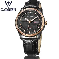 Cadisen мужские Часы лучший бренд класса люкс Автоматическая Механическая неделю часы мужской пилот Военная Униформа спортивные наручные