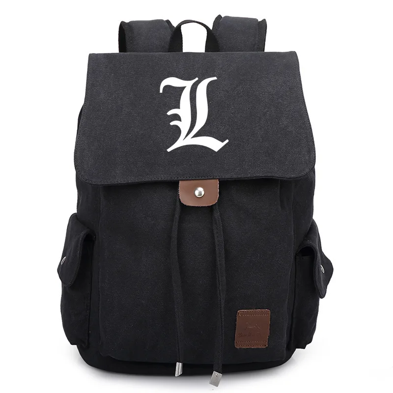 New Death Note Backpack School Bags Canvas Unisex Cosplay Satchel 