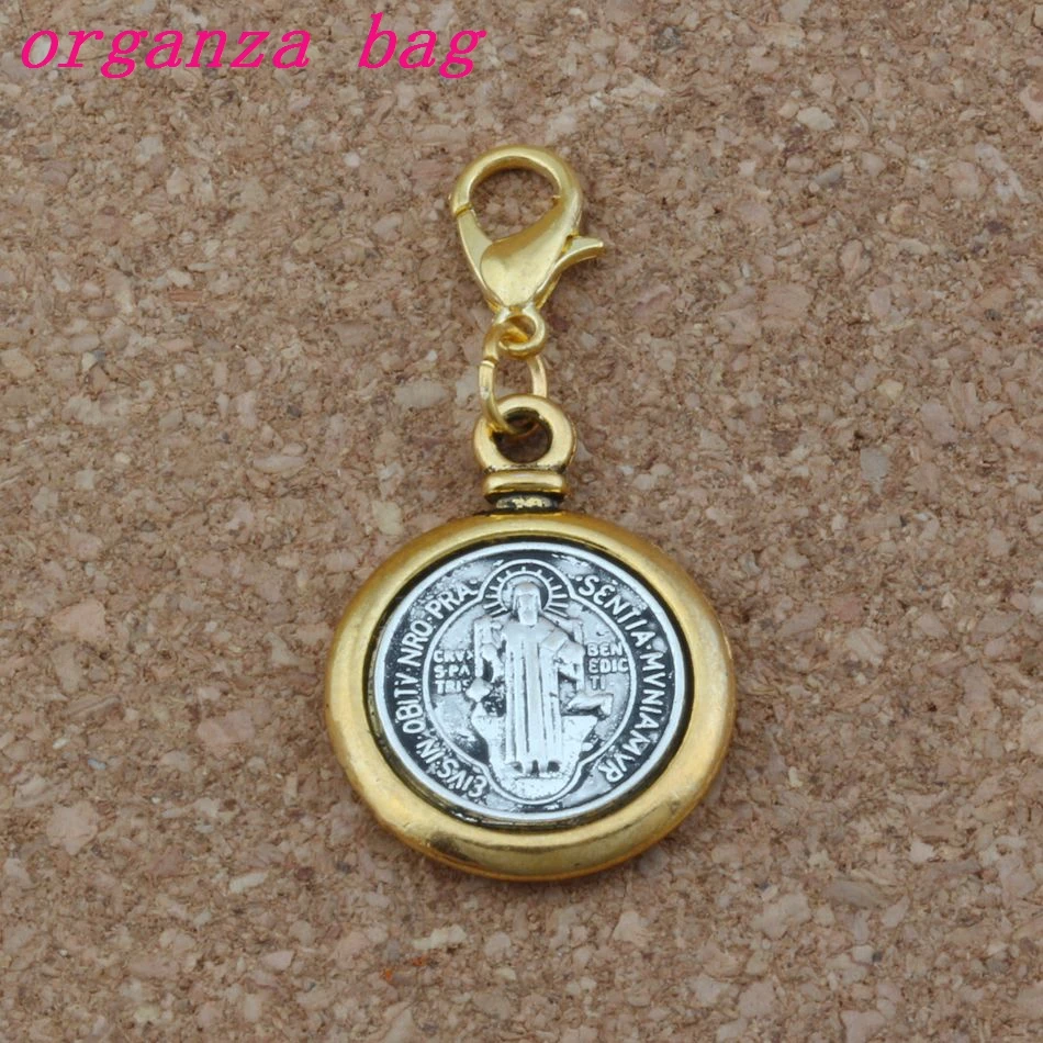 Exorcism Flower Saint Benedict Medal Catholic Cross Keychain Travel Protection