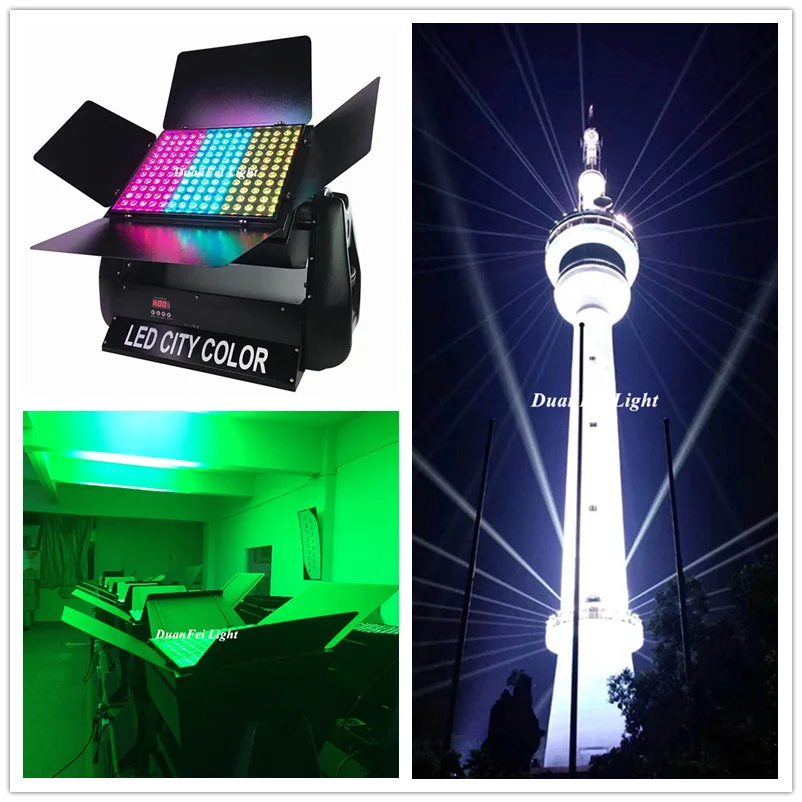 Светодиодный настенный светильник rgb dmx 180x9 Вт водонепроницаемый уличный