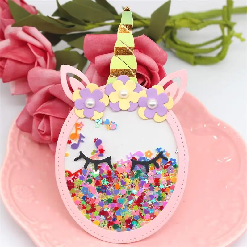 

KSCRAFT Build up Unicorn Metal Cutting Dies for DIY Scrapbooking/photo album Decorative Embossing DIY Paper Card