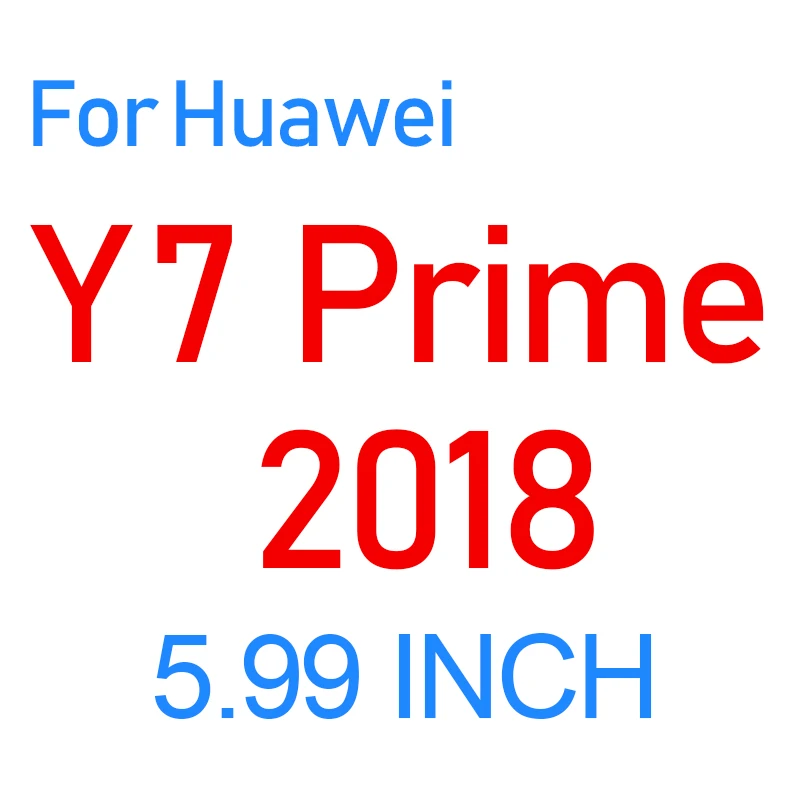 Стекло для huawei Y5 Y6 Y7 Prime защитное стекло на Hauwei Huawey Y 5 6 7 Y защитное закаленное стекло Y52018 Y62018 Y72018 - Цвет: Y7 Prime 2018