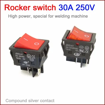 

5pcs Rocker Switch 30A 250V high power big current special for welding machine