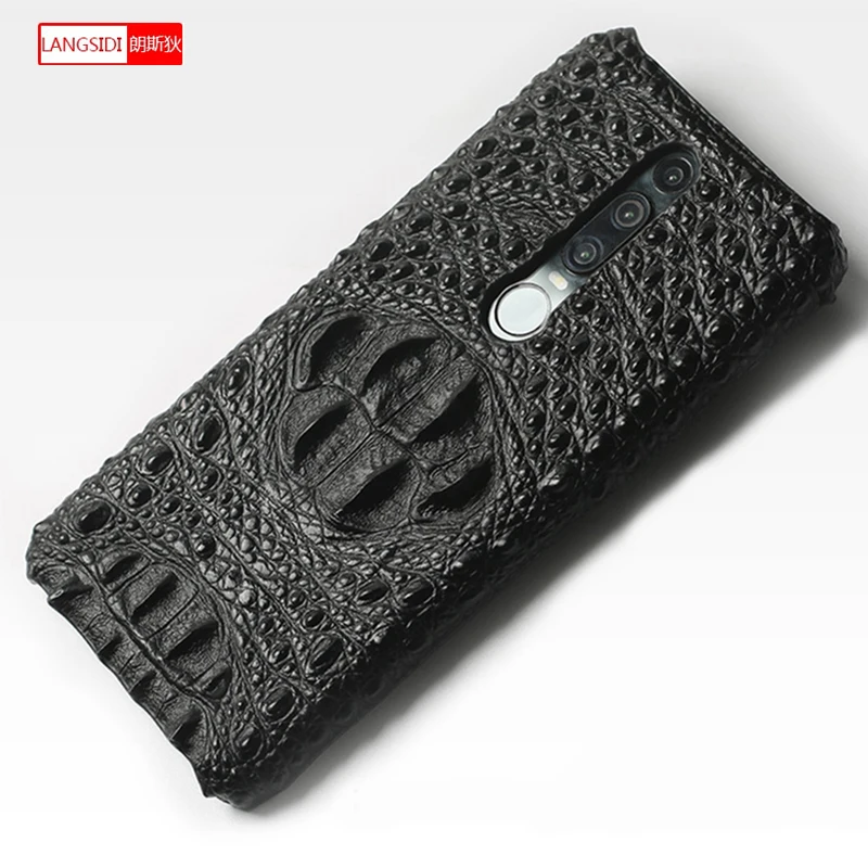 

Genuine Leathe Crocodile pattern phone case for Huawei Nova 3 4 5 Mate 10 Honor 10 P10 Plus P20 Pro P30 Durable protective cover