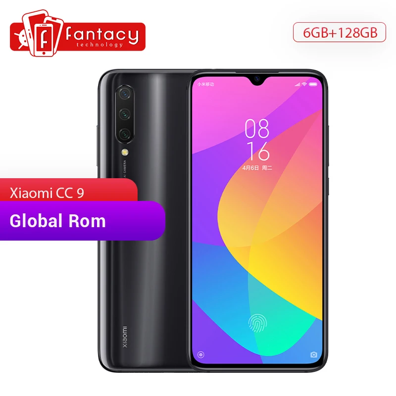 Global Rom Xiaomi Mi CC9 CC 9 6GB RAM 128GB ROM Mobile Phone Snapdragon 710 48MP Triple Camera 32MP