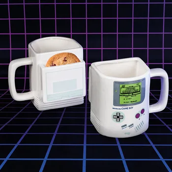 

1 pc Game boy ceramic biscuit coffee mugs cookies biscuit cups