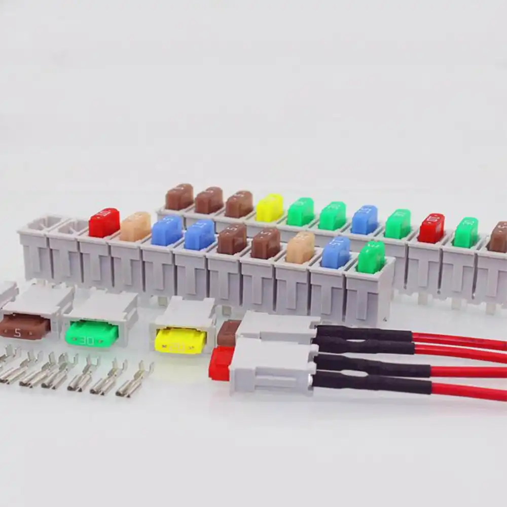 1PC PBT 11 Way Blade Fuse Box Holder Waterproof Socket with 9 Small