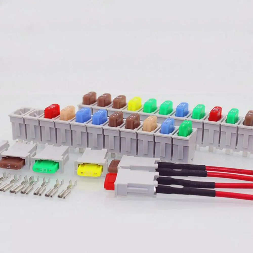 VENSTPOW Car Modified PBT Small Car Fuse Socket ,5A 10A 15A 20A 25A 30A Single Fuse Holder with wire+11/12way Fuse Socket VENSTPOW Car Modified PBT Small Car Fuse Socket ,5A 10A 15A 20A 25A 30A Single Fuse Holder with wire+11/12way Fuse Socket