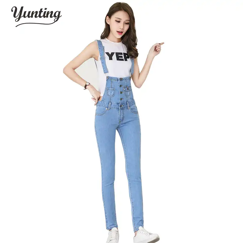 ladies skinny dungarees