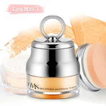 Loumesi loose powder Face Powder oil control cosmetics Brighten Face Powder Make up mineralize skinfinish cover face cream