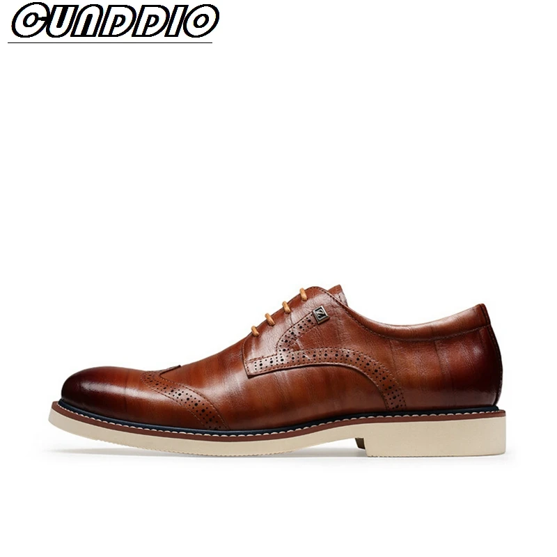 

CUNDDIO Selling. Italian style. The first layer cowhide. Genuine leather. Leisure. Cheap. Men's leather shoes6-10
