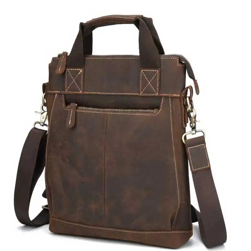 

A New Retro Business Handbag Mad Horseskin Briefcase