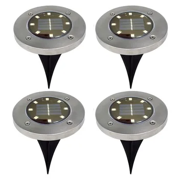 

1Pcs Solar Powered Ground Light Waterproof Garden Pathway Deck Lights with 8 LEDS Solar Lamp for Home Yard Driveway Lawn Road