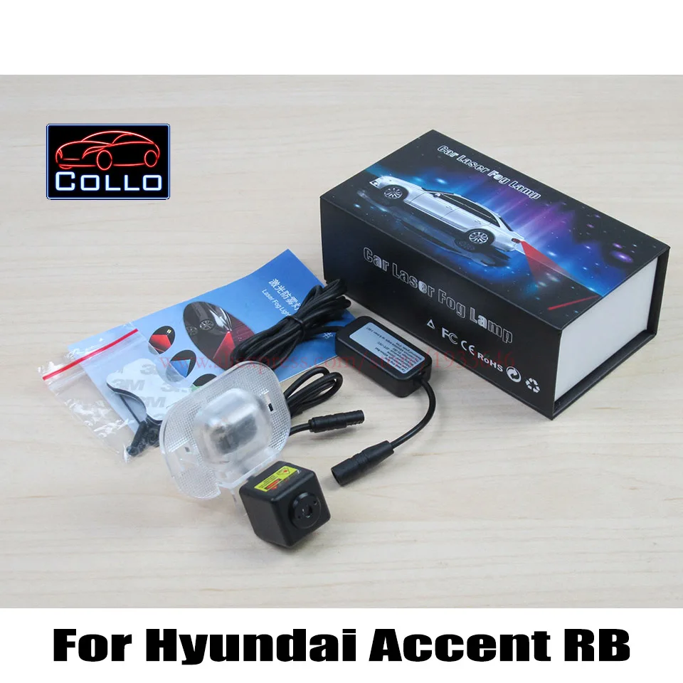 

Car Laser Fog Lights / For Hyundai Accent RB 2010~2015 / Vehicle Rear Tail Collision Warning Lamp / Traffic Crash-Proof Lights