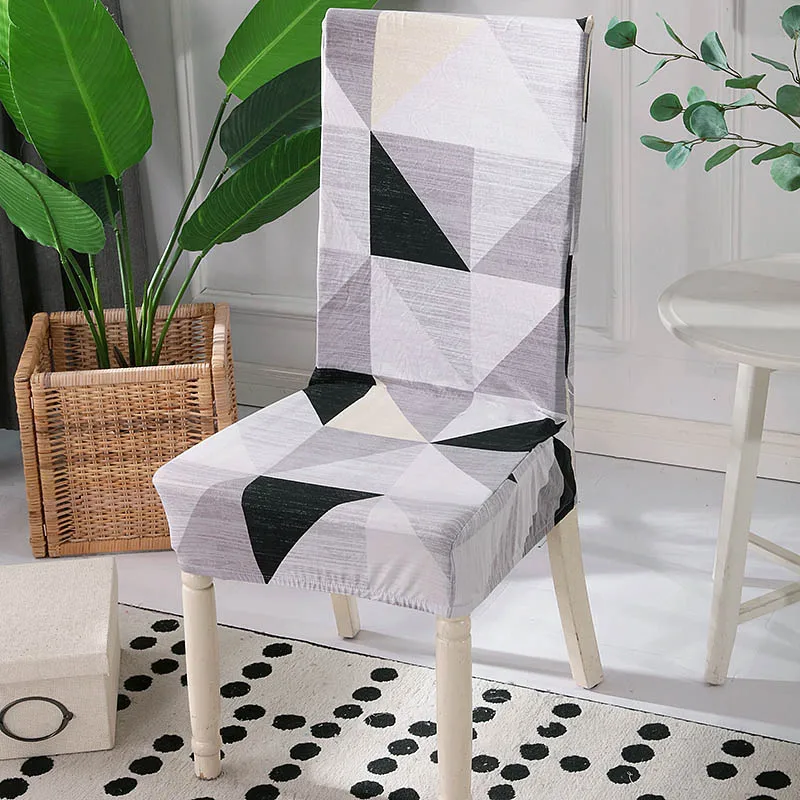 

Stretch Flower Printing Chair Cover Spandex Removable Chair Covers Protector Seat Slipcover for Wedding Office Hotel Banquet 1PC