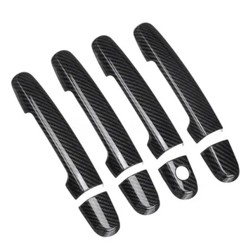 

Carbon Fiber Outside Door Handles Cover Case Trim Kit for Toyota Camry Corolla Highlander RAV4 Yaris Solara Matrix Prius Scion