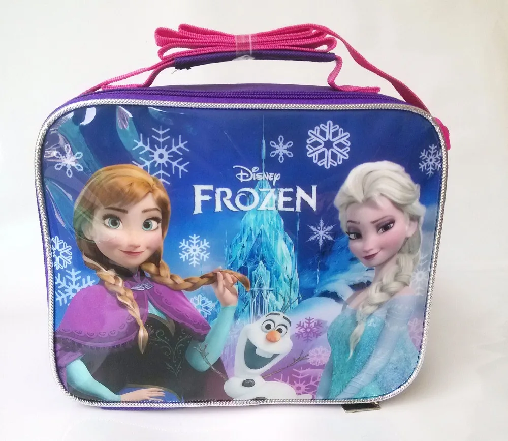 Disney Frozen мультфильм детей Эльза Анна Студенческая сумка для термоса коробка плеча Сумка для пикника пакет для ланча бэнто коробка для