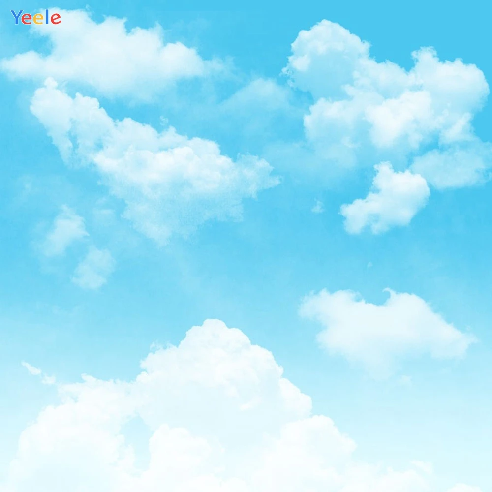 

Yeele Blue Sky White Cloud Scene Baby Girl Photography Backgrounds Personalize Photographic Backdrops Photocall For Photo Studio