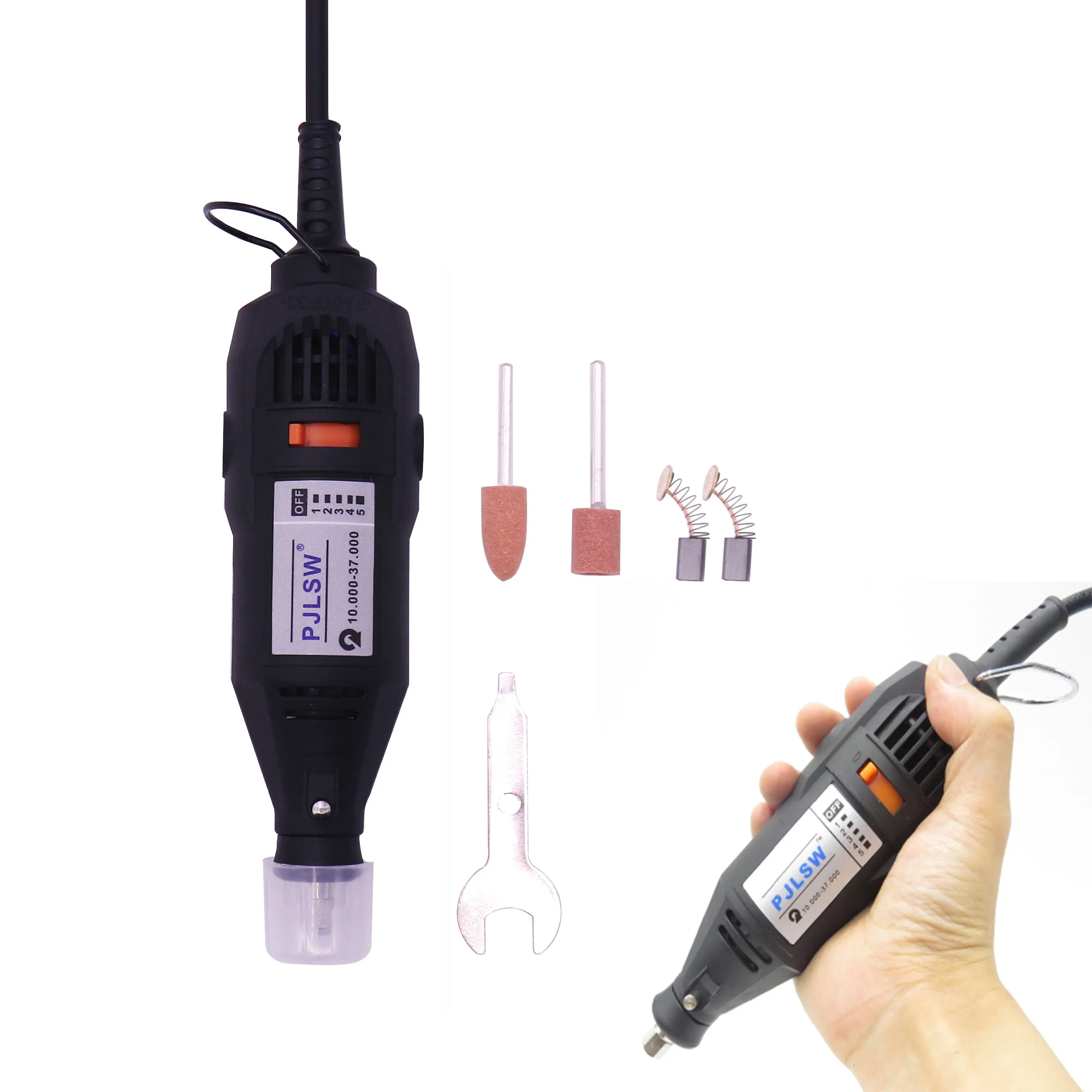 PJLSW Mini Polished borehole Grinder DIY Electric