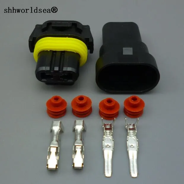 Shhworldsea 1set 9005 Female And Male Connector Wire Connectors For Hid