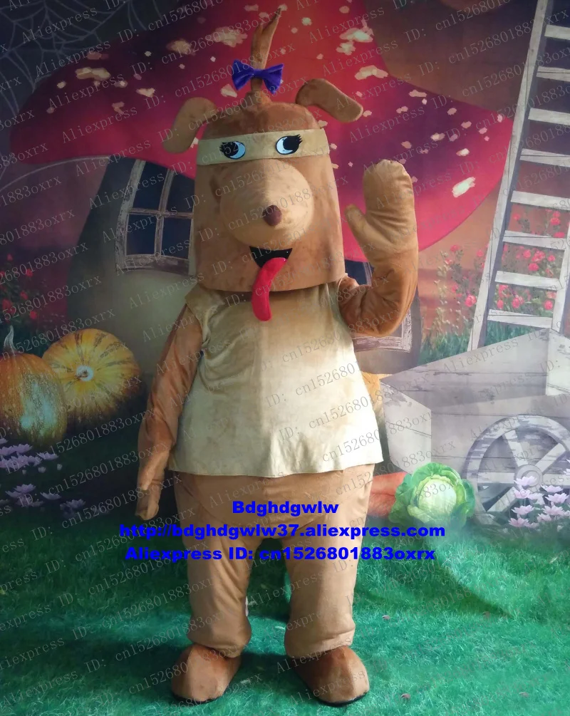 Brown Pug Border Collie Labrador Rottweiler Dog Mascot Costume Adult Cartoon Character Recreation Ground Couple Photos zx1042 |