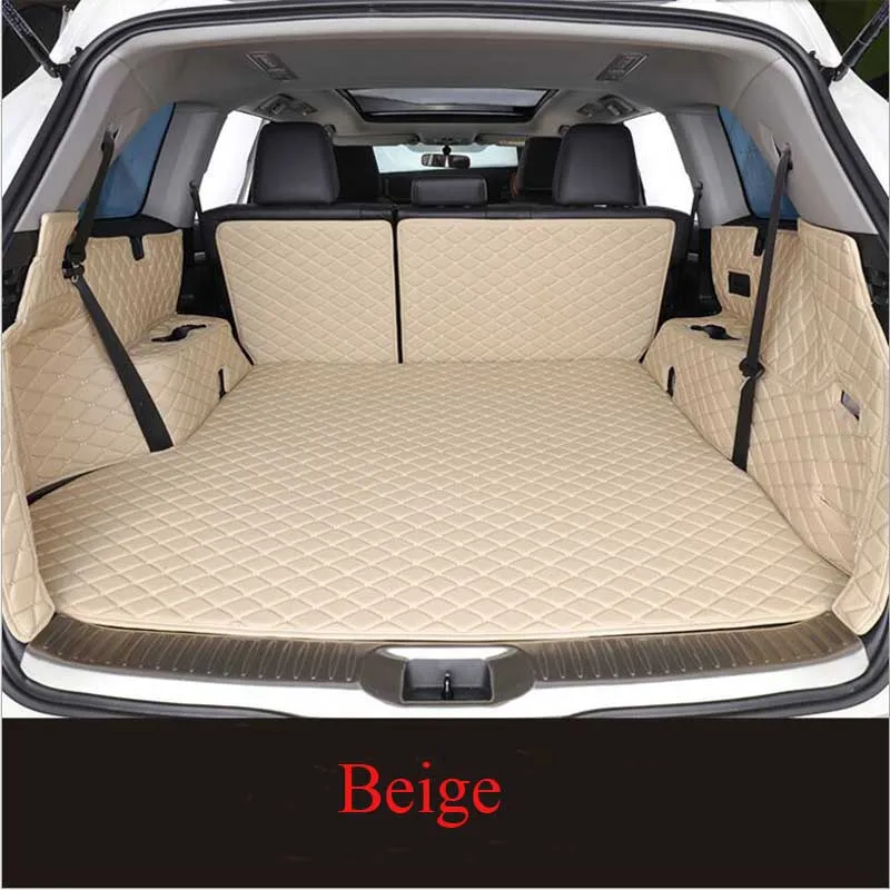 

For peugeot 307 sw 2005~2008 Custom leather Car Trunk Mats Car Cargo Rear Boot Liner Trunk Mat Carpet styling