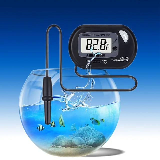 Digital LCD Screen Auto Sensor Aquarium Thermometer Water Thermometer Controller Wired Fish Tank