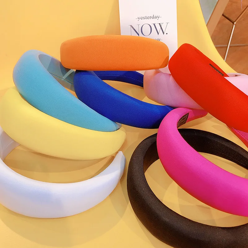 

INS Style. Sponge Thickening Queen's Hair Hoop, Female Hair Ornament, Euro-American Candy Color Temperament