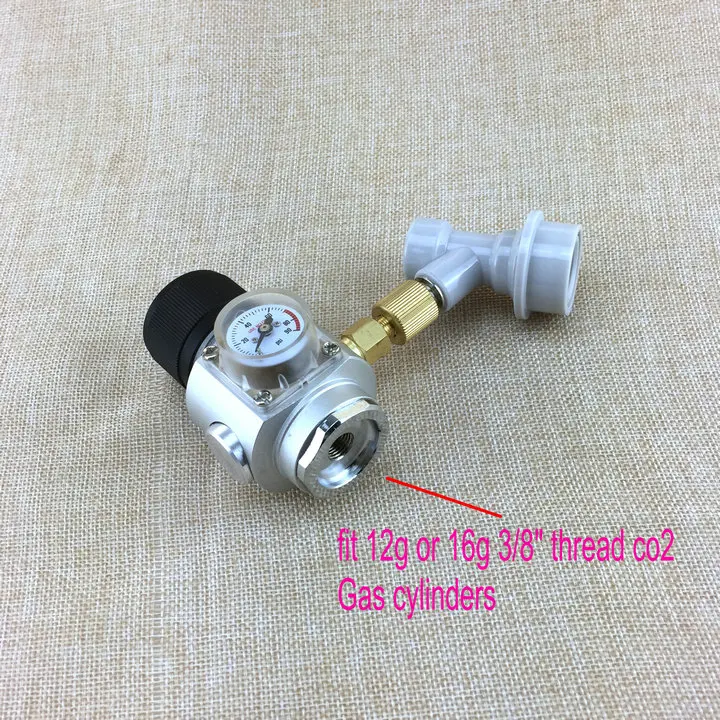 

Mini CO2 Gas Regulator with ball lock disconnect for co2 regulator,homebrew 3/8" thread GAS regulator