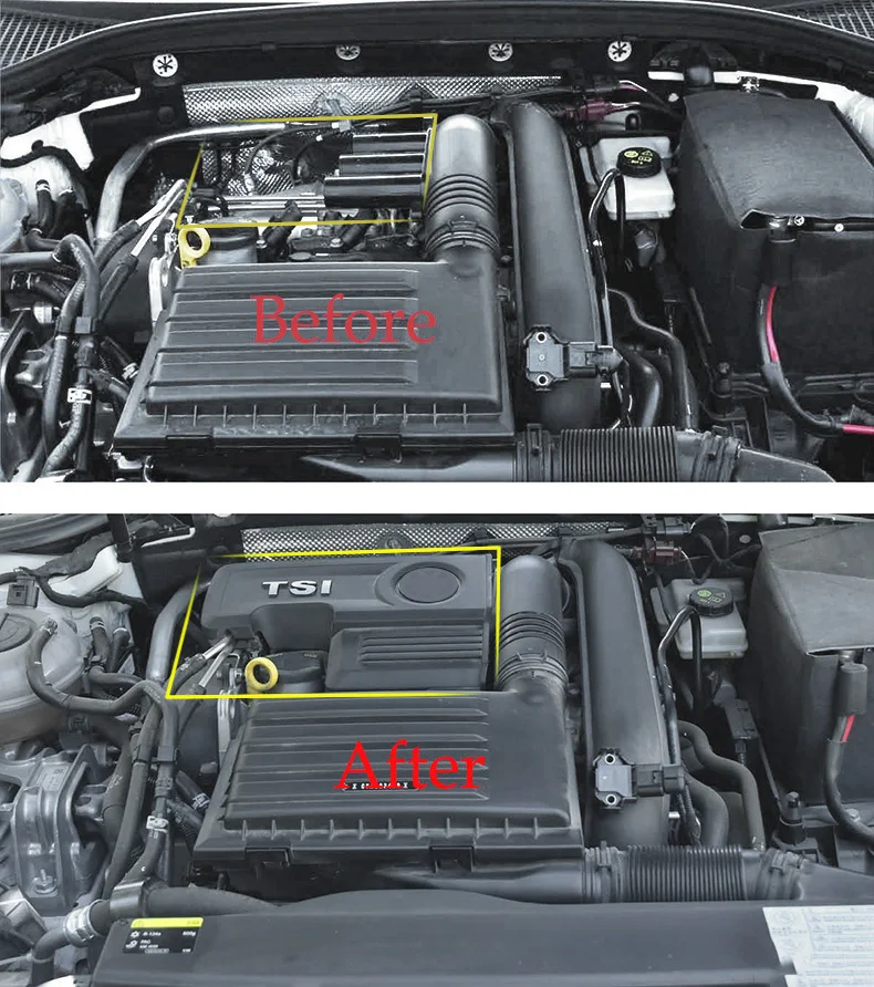 Tanie Dla VW Octavia Touran Tiguan Golf7 dla Seat Leon MK3 1.4T EA211 pokrywa silnika czapeczka dziecięca 04E103925H 04E103932D