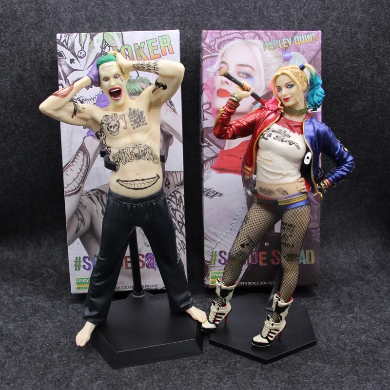 Сумасшедшие игрушки 1:6 DC отряд самоубийц Harley Quinn & Joker фигурка ПВХ кукла аниме
