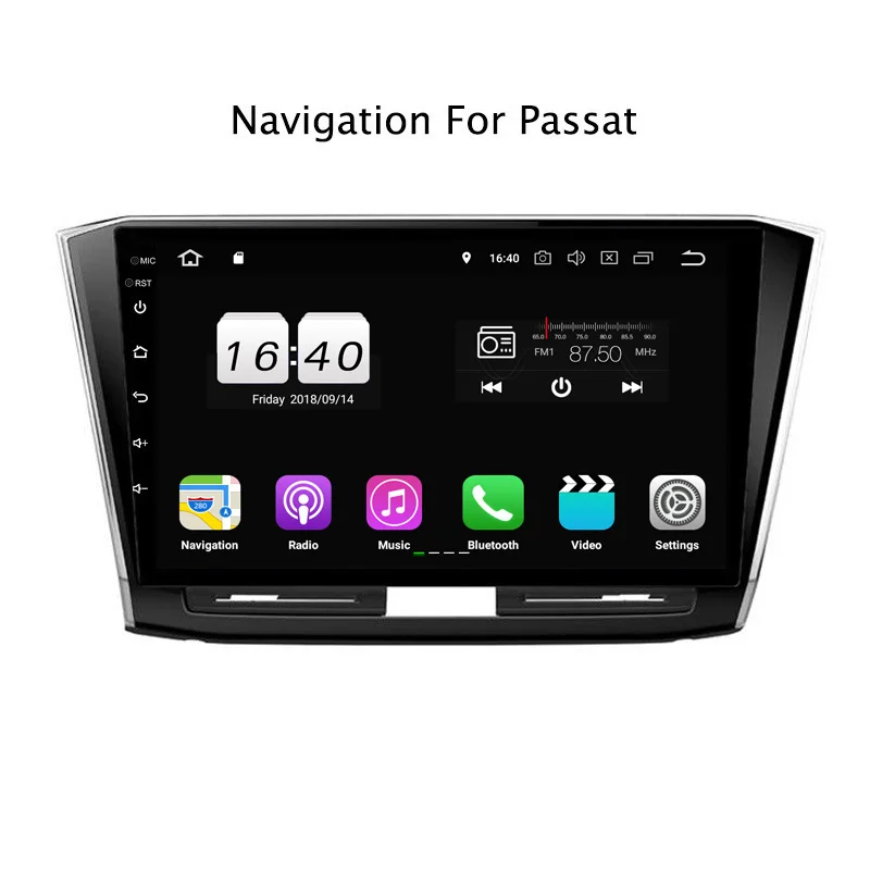 Perfect 10.1" 2G RAM 16G ROM Android 8.1 Car DVD Multimedia Player For VW Passat 2016-2017 GPS Navigation Radio Stereo Audio 2