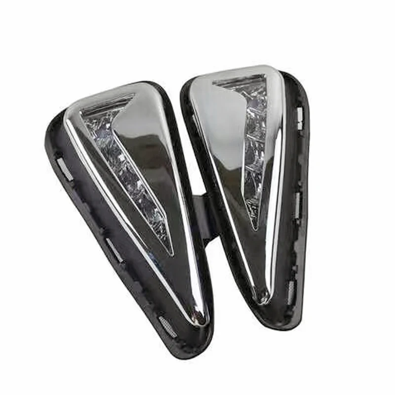 2Pcs/Set SUNKIA 12v LED Daytime Running Light Car Styling DRL Fog Lamp for Toyota New Camry 2015 2016 with Turn Signal Light sunkia 2pcs set led daytime running light waterproof drl for chevrolet malibu 2012 2013 2014 drl fog lamp modify turn signal