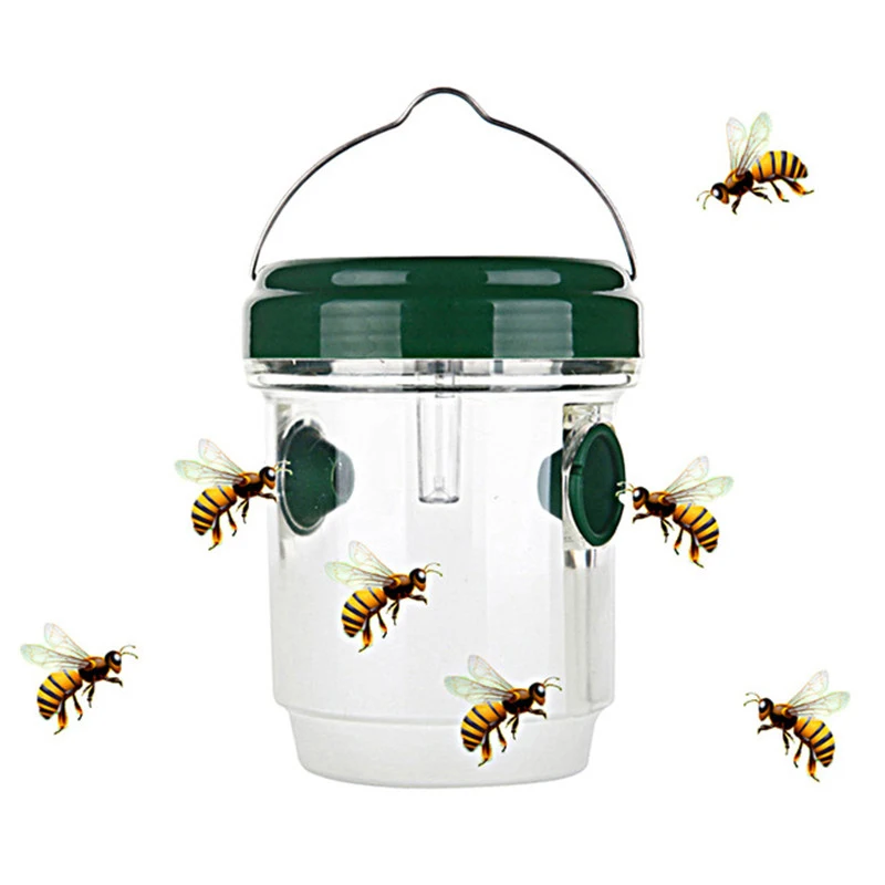 

1 Pcs Plastic Insect Catcher Outdoor LED Solar Powered Fly Trap In Tree Flying Bee Hornet Trap Catcher Insect Mosquito Killer