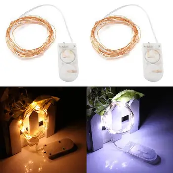 

2m 20LED Copper Wire String Lights Button Battery Box Waterproof Switch Indicator China Cheap Light