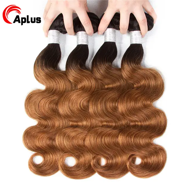 Online Shop Ombre Brazilian Hair 4 Bundles 2 Tone 1b 27 1b 30
