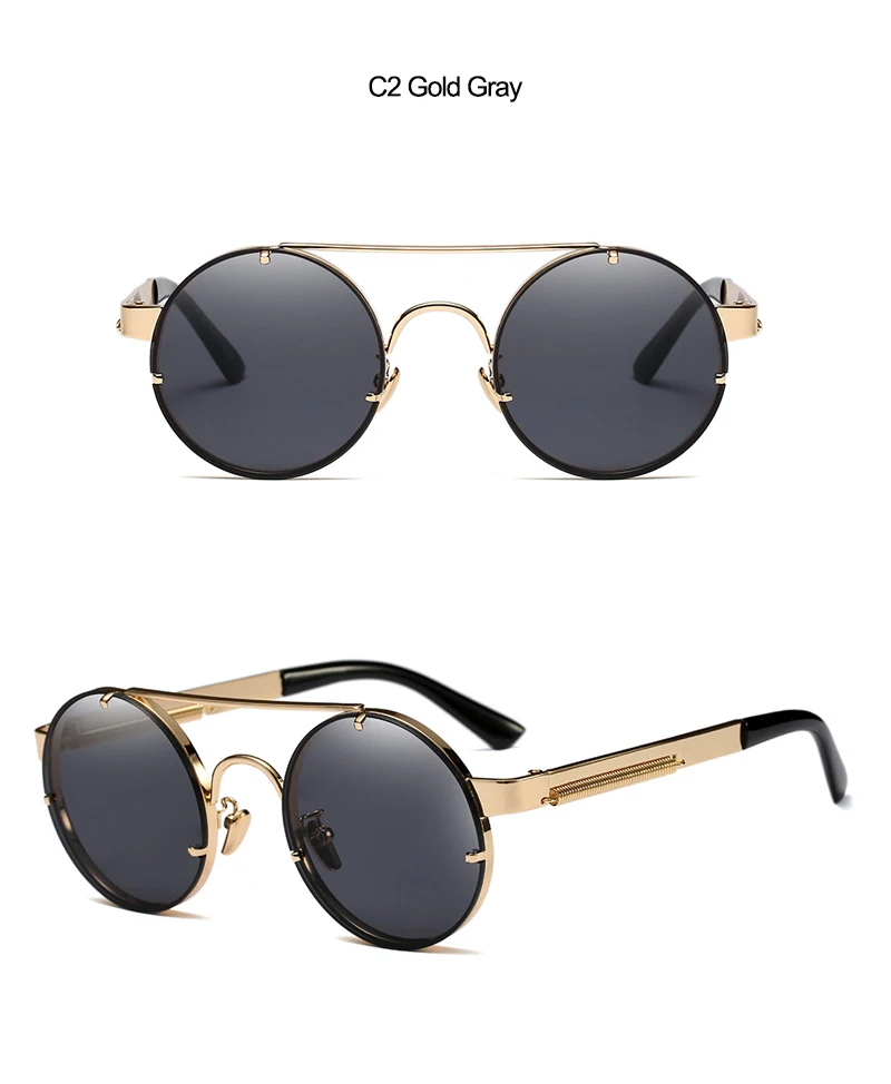 2018 New Round Unisex Sunglasses (10)