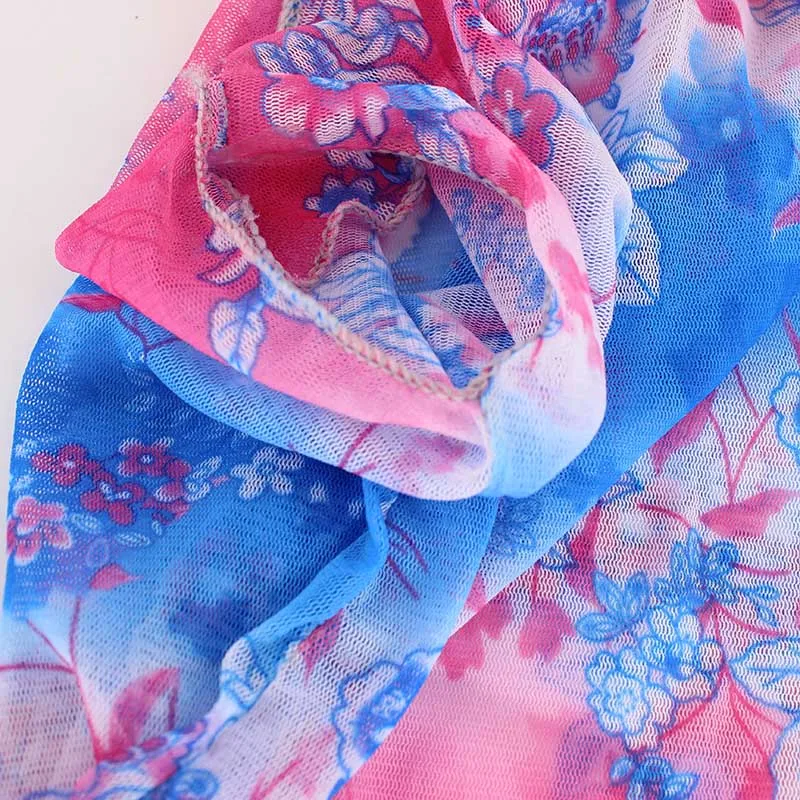 HLEISXI Новое поступление Для женщин Цветочный маска летний ветер доказательство рот шарф вуаль длинные женские маски Лыжная район Головные