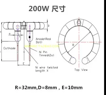 

New power 180w 200w ring Flash Tube Xenon lamp Flashtube Repair Part SPEEDLIGHT temperature 5500K (kelvin)