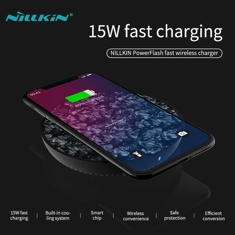 Fast Wireless Charger for Samsung S9 Plus/Note 9/S8