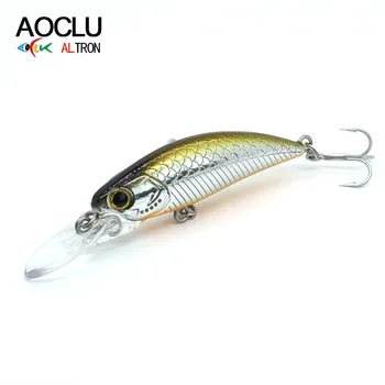 

AOCLU wobbler Jerkbait 6 Colors 50mm 3.5g Hard Bait Minnow Fishing lures Bass Fresh Salt water VMC hooks tackle